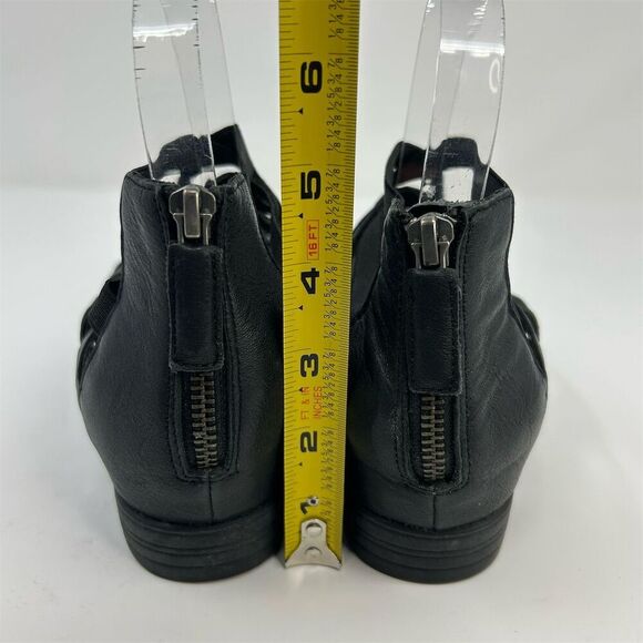 Eileen Fisher Women's Black Gladiator Sandals Size 7 Summer Casual Back Zipper - Picture 8 of 11
